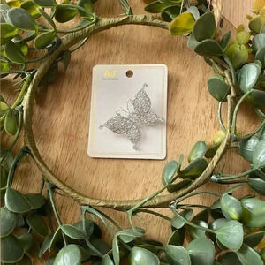 🆕 Butterfly Filigree Brooch Pin Silver🆕